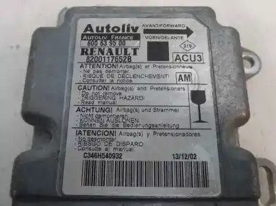Автозапчастина б/у блок управління подушками безпеки для renault scenic rx4 (ja0) 1.9 dci diesel cat посилання на oem iam 8200117652b  1999