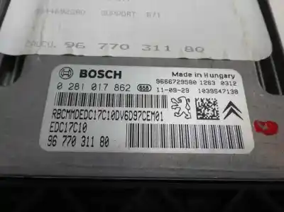 Tweedehands auto-onderdeel ecu motorcontroller voor citroen c4 lim. 1.6 hdi fap oem iam-referenties 96 770 311 80  2011