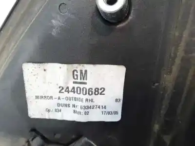 Pezzo di ricambio per auto di seconda mano retrovisore destro per opel combo 1.3 16v cdti cat (z 13 dt / ln9) riferimenti oem iam 24400682  2005