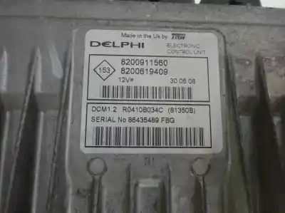Second-hand car spare part ecu engine control for renault clio iii 1.5 dci diesel 68 cv / 50 kw oem iam references 8200911560  