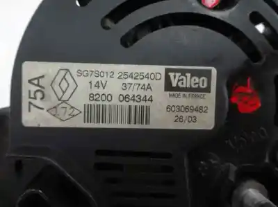 Автозапчастина б/у генератор для renault clio ii fase ii (b/cb0) 1.2 посилання на oem iam 8200 064344  2003