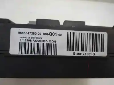 Second-hand car spare part fuse box unit for citroen c4 lim. tonic oem iam references 9665547280 00  2012