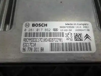 Second-hand car spare part ecu engine control for citroen c4 lim. tonic oem iam references 96 770 311 80  2012