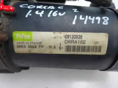 Автозапчастина б/у двигун запускається для opel corsa c (x01) 1.4 twinport (f08, f68) посилання на oem iam d6ra162  2001