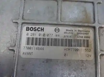 Автозапчастина б/у ебу контролер двигуна для renault scenic (ja..) 1.9 d rt посилання на oem iam 7700114644  2000