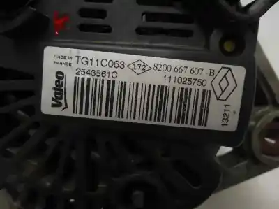 Second-hand car spare part alternator for dacia duster (hs_) 1.6 16v oem iam references 8200 667 607-b  2011