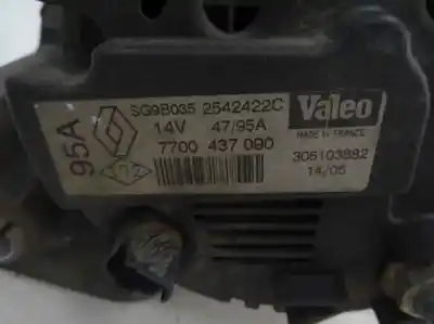 Автозапчастина б/у генератор для renault clio ii fase ii (b/cb0) 1.2 16v посилання на oem iam 7700 437 090  2005