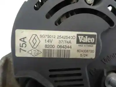 Автозапчастина б/у генератор для renault clio ii fase ii (b/cb0) 1.2 посилання на oem iam 8200 064344  2004