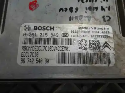 Second-hand car spare part ecu engine control for citroen c3 lx oem iam references 96 742 540 80  2011