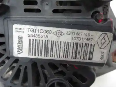 Автозапчастина б/у генератор для renault megane ii berlina 5p 1.6 16v посилання на oem iam 8200 667 619  2007