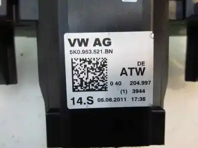Pièce détachée automobile d'occasion commutateur multifonctions pour seat leon (1p1) 1.6 tdi références oem iam 5k0 953 521 bn  2011