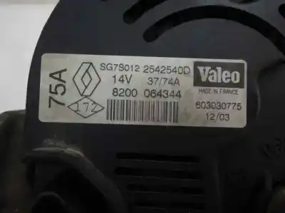 Автозапчастина б/у генератор для renault clio ii fase ii (b/cb0) 1.2 посилання на oem iam 8200 064344  2003