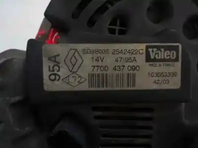 Автозапчастина б/у генератор для renault clio ii fase ii (b/cb0) 1.2 16v посилання на oem iam 7700 437 090  2003