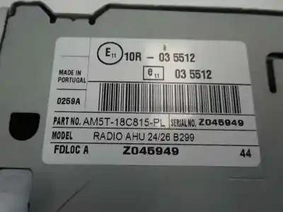 Автозапчастина б/у аудіо система / радіо cd для ford fiesta (ccn) 1.25 16v cat посилання на oem iam am5t-18c815-pl  2016