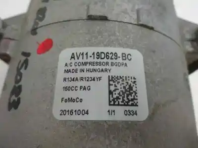Second-hand car spare part air conditioning compressor for ford fiesta (ccn) 1.25 16v cat oem iam references av11-19d629-bc  2016