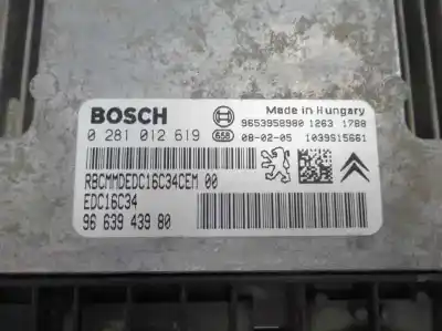 Автозапчасти б/у блок управления двигателем за citroen berlingo xtr 1.6 hdi 92 ссылки oem iam 96 639 439 80  2008