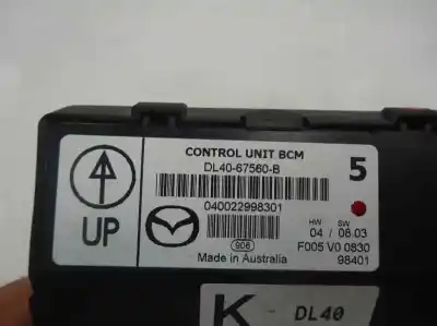 Second-hand car spare part fuse box unit for mazda 2 lim. (de) 1.3 active oem iam references dl40-67560-b  2009