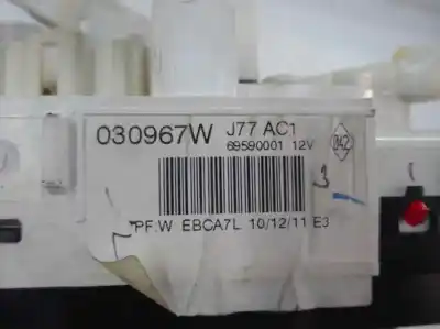 Peça sobressalente para automóvel em segunda mão comando de sofagem (chauffage / ar condicionado)  por renault clio iii 1.5 dci diesel cat 75 cv / 55 kw referências oem iam 030967w  2012
