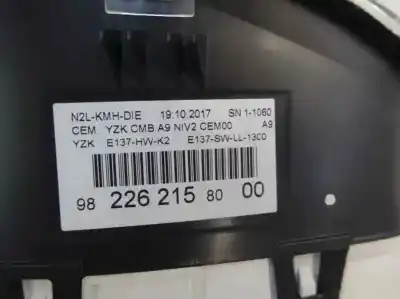 Peça sobressalente para automóvel em segunda mão quadrante por peugeot 208 business line referências oem iam 982262158000  2017