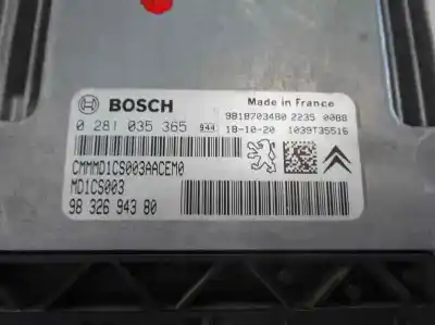 Автозапчасти б/у блок управления двигателем за citroen c-elysée shine ссылки oem iam 96 326 943 80  2019