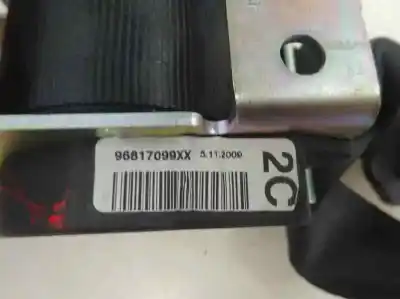 Peça sobressalente para automóvel em segunda mão cinto de segurança traseiro central por citroen c3 picasso 1.4 16v referências oem iam 96817099xx  2009