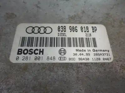 Second-hand car spare part ecu engine control for audi a3 (8l) 1.9 tdi oem iam references 038 906 018 bp  1999