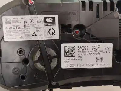 Автозапчасти б/у приборная доска за seat leon (kl1) 1.5 16v tsi act ссылки oem iam 5f0920740f  2020