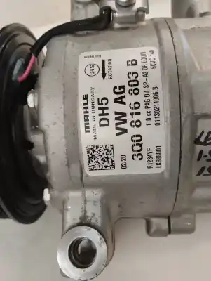 Peça sobressalente para automóvel em segunda mão compressor de ar condicionado a/a a/c por seat leon (kl1) 1.5 16v tsi act referências oem iam 3q0 816 803 b  2020