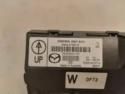 Second-hand car spare part fuse box unit for mazda 2 lim. (de) 1.4 diesel cat oem iam references d652-67560-e  2009