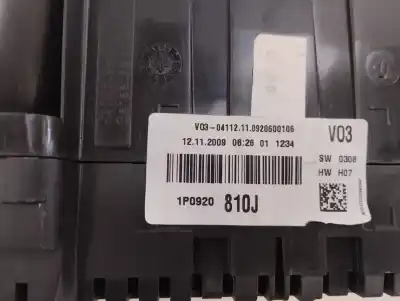 Peça sobressalente para automóvel em segunda mão quadrante por seat leon (1p1) 1.9 tdi referências oem iam 1p0920810j  2009