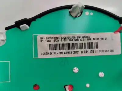 Peça sobressalente para automóvel em segunda mão quadrante por citroen c3 live referências oem iam 98 041 179 xt  2016