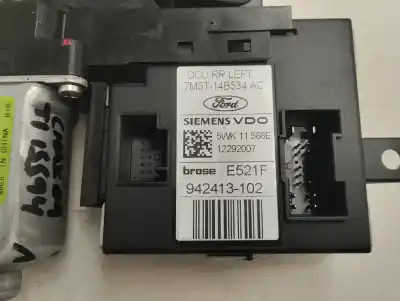 Second-hand car spare part rear left window motor for ford c-max (cb3) ghia oem iam references 7m5t-14b534-ac  2009