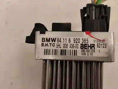 Peça sobressalente para automóvel em segunda mão resistência sofagem chauffage por bmw serie 3 compact (e46) 2.0 16v diesel cat referências oem iam 64.11 6 920 365  2003