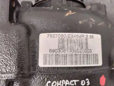 Pezzo di ricambio per auto di seconda mano differenziale posteriore per bmw serie 3 compact (e46) 2.0 16v diesel cat riferimenti oem iam 7527060/e2462r.2.56  2003