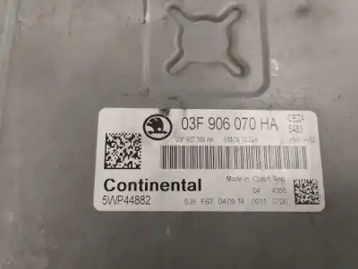 Second-hand car spare part ecu engine control for skoda rapid ambition oem iam references 03f 906 070 ha  2014