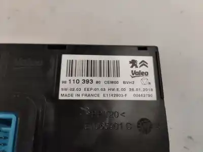 Second-hand car spare part electronic module for citroen c4 picasso 1.2 12v e-thp / puretech oem iam references 9811039380  2018