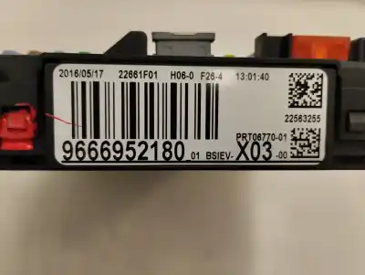 Second-hand car spare part fuse box unit for citroen c3 live oem iam references 9666952180  2016