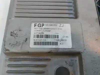 Second-hand car spare part ecu engine control for opel corsa c 1.3 16v cdti cat (z 13 dt / ln9) oem iam references 55196352 zj  2004