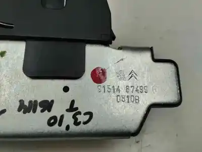 Second-hand car spare part trunk lock for citroen c3 lx oem iam references   2010