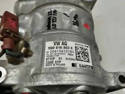 Peça sobressalente para automóvel em segunda mão compressor de ar condicionado a/a a/c por seat arona style referências oem iam 3q0 816 803 e  2022