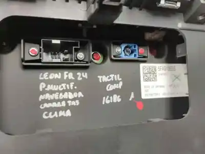 Pezzo di ricambio per auto di seconda mano display multifunzione per seat leon (kl1) fr riferimenti oem iam 5fa919605  2024
