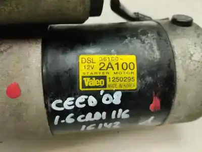 Peça sobressalente para automóvel em segunda mão motor de arranque por kia ceed ed referências oem iam 36100-2a100  2008
