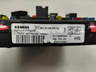 Second-hand car spare part fuse box unit for citroen c2 c2 oem iam references 9652474380  2004