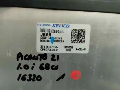 Автозапчасти б/у блок управления двигателем за kia picanto (ja) 1.0 multipunto concept (3 generacion) ссылки oem iam 39116-07165  2021