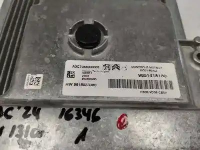Second-hand car spare part ecu engine control for citroen c5 aircross (a_) 1.2 puretech 130 (arhnsj) oem iam references 9851418180  2024