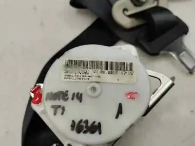 Peça sobressalente para automóvel em segunda mão cinto de segurança traseiro esquerdo por nissan note (e12) 1.2 referências oem iam   2014