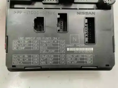 Second-hand car spare part fuse box unit for nissan note (e12) 1.2 oem iam references 284b71hz2a  2014