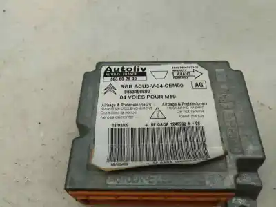 Pièce détachée automobile d'occasion boitier de commande d'airbag pour citroen berlingo g desde 10/2002 berlingo combi x références oem iam 9653190880  2005