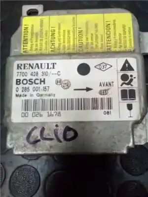 Pièce détachée automobile d'occasion boitier de commande d'airbag pour renault clio ii fase i (b/cb0) (1998->) 1.1 75 cv références oem iam   