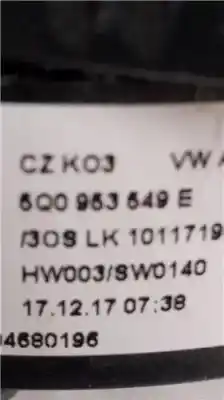Автозапчастина б/у кільце піддушки безопасности для audi a3 sedán (8vm) (04.2016->) 1.6 30 tdi s line [1.6 ltr. - 85 kw tdi] посилання на oem iam 5q0963549e  